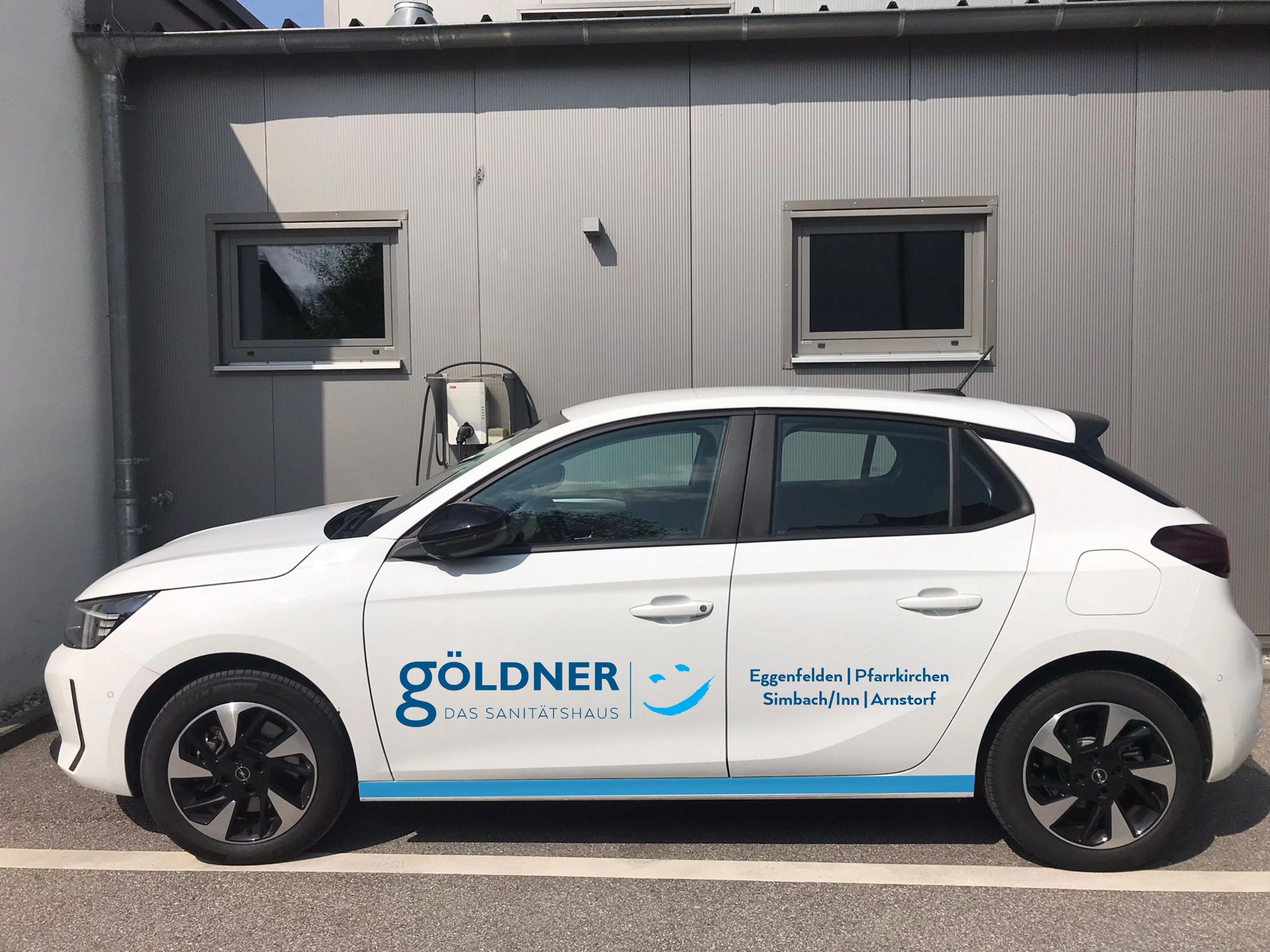 Foto eines firmeneigenen E-Autos